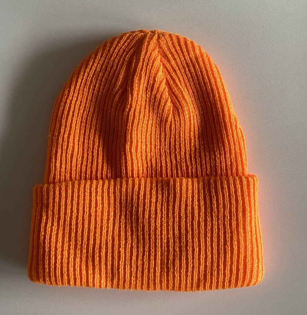 Fashion Nova Beanie Orange Adult One Size- NWT
